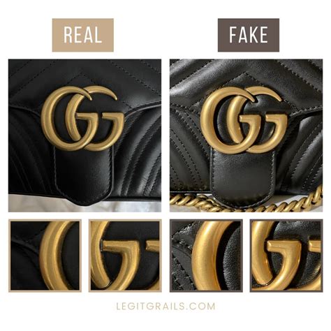 gucci marmont fake vs authentic